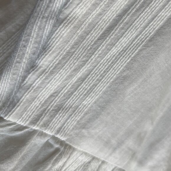 Madewell Sicily Cover-Up Wrap Dress in Eyelet White, Cotton Gauze Sundress, XXS - Picture 9 of 10